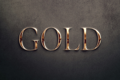 Gold Nugget Text Effect Product Image 1