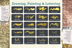 Gold Rush - Glitter and Foil Brushes for Procreate Product Image 6