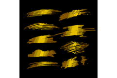 Golden brush strokes and scratch texture elements Product Image 1