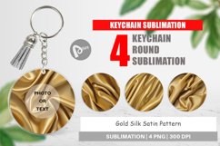 Keychain Gold Silk Pattern Product Image 1