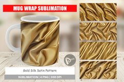 Mug Wrap Design Gold Silk Pattern Product Image 1