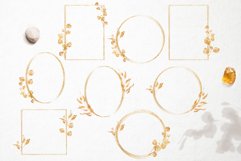 Gold &amp; Silver Floral Frames - PNG Overlays Product Image 3