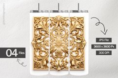 Gold Square Ornaments Digital Papers - 04 Variations Product Image 2