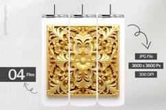 Gold Square Ornaments Digital Papers - 04 Variations Product Image 2