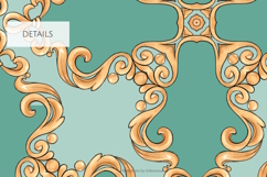 Gold Vintage Baroque Seamless Pattern Product Image 2