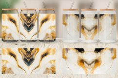 Gold Watercolor Ink Texture Glass Can Wraps Product Image 3