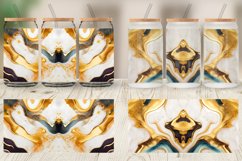Gold Watercolor Ink Texture Glass Can Wraps Product Image 4