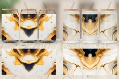 Gold Watercolor Ink Texture Glass Can Wraps Product Image 5