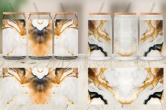 Gold Watercolor Ink Texture Glass Can Wraps Product Image 6