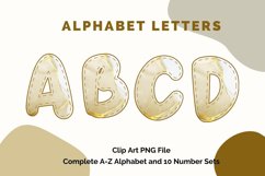 Watercolor Alphabet Letters Sublimation Digital Clipart Product Image 1