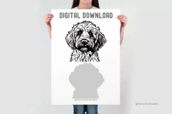 Goldendoodle Svg, Dog Silhouette, Cute Puppy Svg, Dog Face Product Image 3