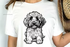 Goldendoodle Svg, Dog Silhouette, Cute Puppy Svg, Dog Face Product Image 5