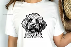 Goldendoodle Svg, Dog Silhouette, Cute Puppy Svg, Dog Face Product Image 5