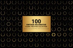 100 Vintage Decorative Floral wreaths Collaction Product Image 1