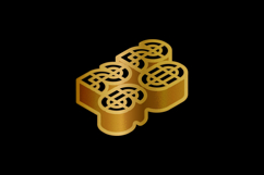 Golden 2026 new year text number logo clipart Product Image 2