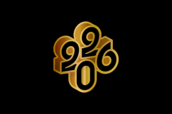 Golden 2026 new year text number logo design Product Image 2