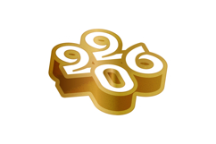 Golden 2026 new year text number logo graphic Product Image 1