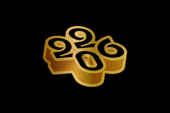 Golden 2026 new year text number logo graphic Product Image 2