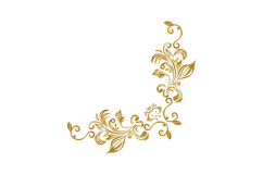 Golden decorative floral luxury ornamental frame graphic Product Image 1