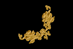 Golden decorative floral luxury ornamental frame graphic Product Image 2