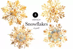 Christmas Clipart - Christmas Snowflakes clipart png Product Image 1