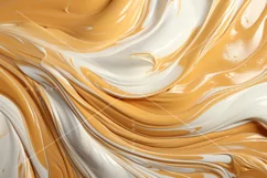 Abstract Oil Painting Wall ArtGolden Foil Brush Strokes Art Product Image 1