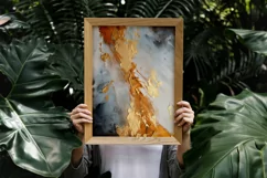 Golden Foil Elegant Wall Art Product Image 2