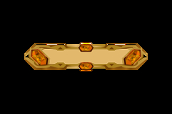 Golden frame with orange diamond for game ui design Product Image 2