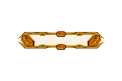 Golden frame with orange diamond for game ui design Product Image 1