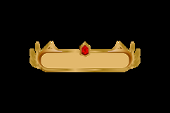 Golden frame with red diamond for game ui design Product Image 2