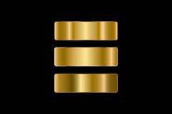 Golden gradient color swatches vector isolated Product Image 1