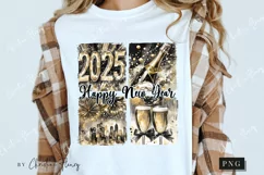 Retro New Year 2025 PNG | New Years PNG Product Image 3