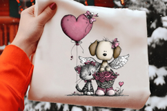 Golden Heart Delivery Valentine PNG Product Image 2