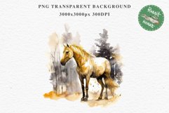 Golden Horse Farm Animals Black Horses Clipart PNG Image Watercolor  Transparent Print for invitation t-shirt designs sublimation kids printable digital watercolor Golden Horse, black horses clipart, sublimation nursery drawing, farm animals life art