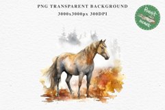 Golden Horse Farm Animals Black Horses Clipart PNG Image Watercolor  Transparent Print for invitation t-shirt designs sublimation kids printable digital watercolor Golden Horse, black horses clipart, sublimation nursery drawing, farm animals life art