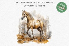 Golden Horse Farm Animals Black Horses Clipart PNG Image Watercolor  Transparent Print for invitation t-shirt designs sublimation kids printable digital watercolor Golden Horse, black horses clipart, sublimation nursery drawing, farm animals life art