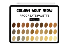Golden Hour Glow Procreate Palette