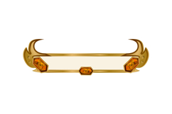 Golden hud frame with orange diamond for game ui asset Product Image 1