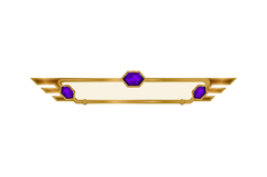 Golden hud frame with purple diamond Product Image 1
