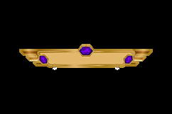 Golden hud frame with purple diamond Product Image 2