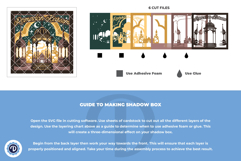 Golden Lanterns of Ramadan 3D Light Box - Lanterns 3D SVG Product Image 5