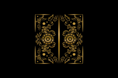 Golden pattern floral vintage elegant element graphic eps 10 Product Image 2