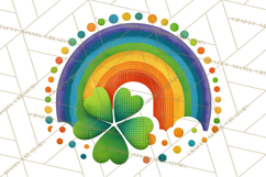 Rainbows and Gold PNG Clipart, St. Patrick’s Day Treasures Product Image 3