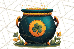 Rainbows and Gold PNG Clipart, St. Patrick’s Day Treasures Product Image 2