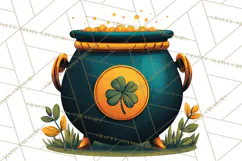 Rainbows and Gold PNG Clipart, St. Patrick’s Day Treasures Product Image 2