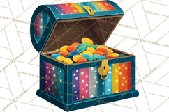 Rainbows and Gold PNG Clipart, St. Patrick’s Day Treasures Product Image 3