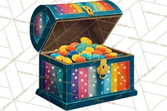 Rainbows and Gold PNG Clipart, St. Patrick’s Day Treasures Product Image 3