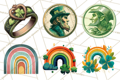 Rainbows and Gold PNG Clipart, St. Patrick’s Day Treasures Product Image 3