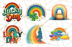 Rainbows and Gold PNG Clipart, St. Patrick’s Day Treasures Product Image 4