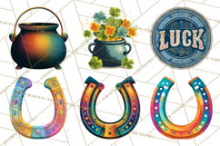 Rainbows and Gold PNG Clipart, St. Patrick’s Day Treasures Product Image 6